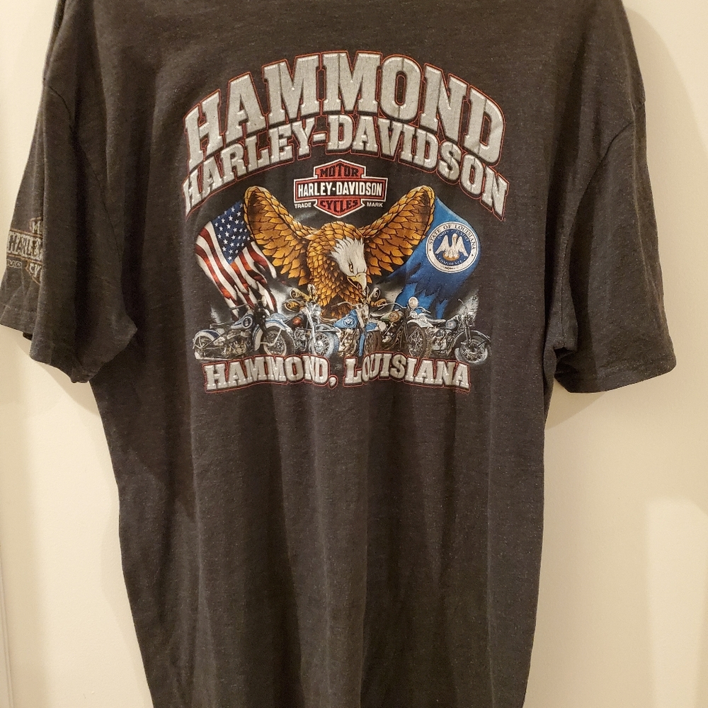 Harley Davidson eagle shirt vintage Louisiana - Picture 7 of 10